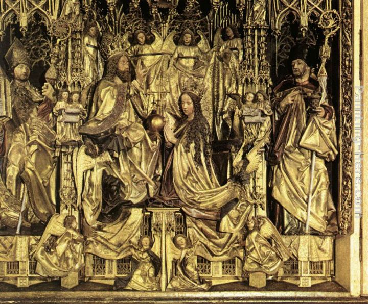 Coronation of the Virgin painting - Michael Pacher Coronation of the Virgin art painting